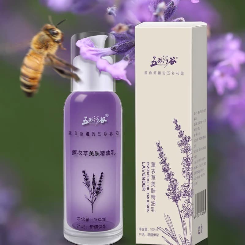 Xinjiang produtos locais de cuidados com a pele, vale multicolorido, lavanda, beleza da pele, loção de óleo essencial, r