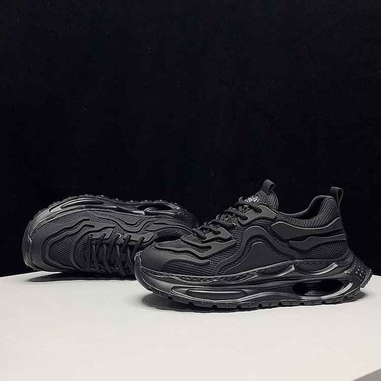 Tênis masculino preto puro sapatos masculinos verão novo estilo respirável leve de alta luxo na moda All-Match Casual pa