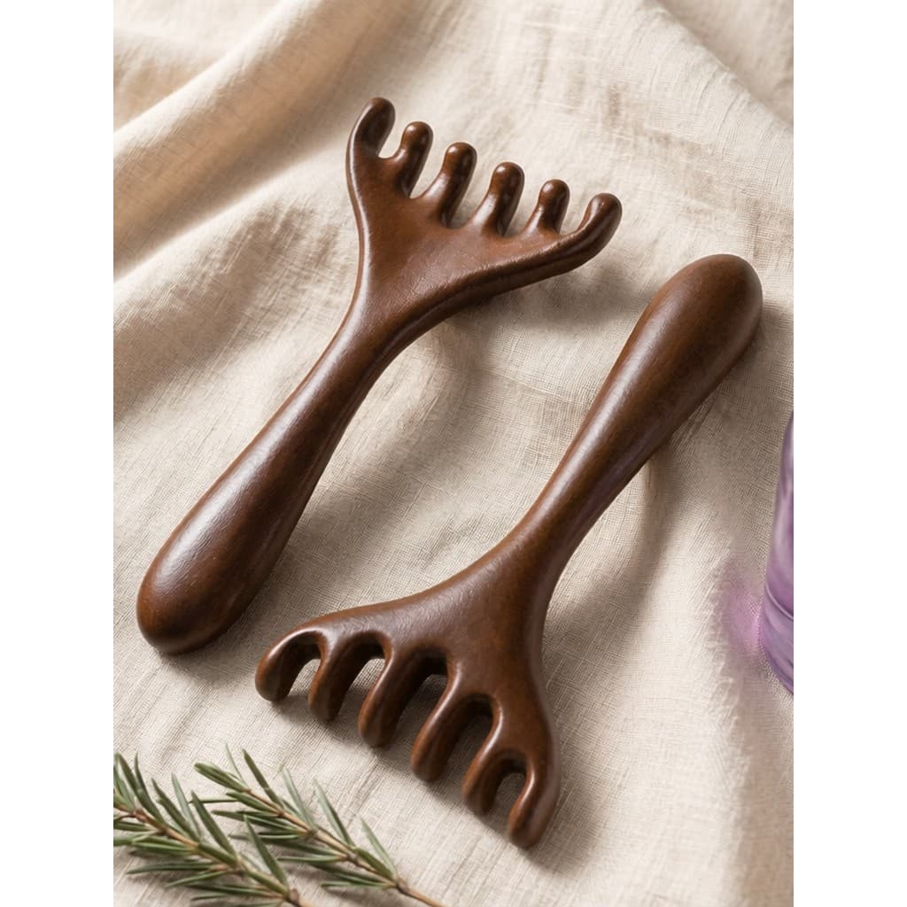 Dragon Phoenix sândalo massagem pente seis-garra pente de corpo inteiro Universal ombro pescoço raspagem massageador por