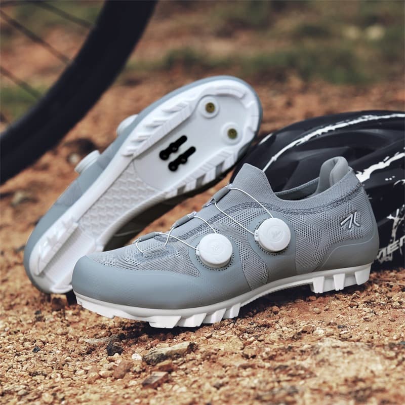 Sapatos de Ciclismo de Montanha Masculinos, Sapatos de Ciclismo de Estrada SPD Planos ZDW0