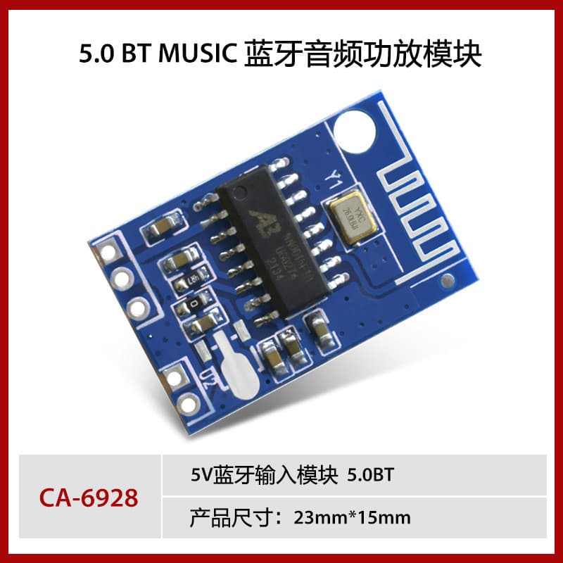 Azul CA-6928 5V Módulo Bluetooth Módulo Estéreo Placa Amplificadora de Potência Bluetooth Alto-falante Leitor de Áudio