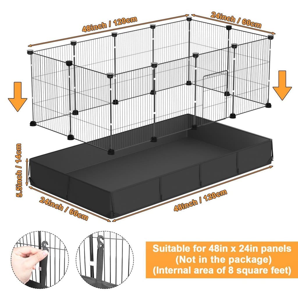 Cerca para animais de estimação gaiola para gatos coelho Hamster gaiola com tapete Anti-peep Oversized Villa livre peque