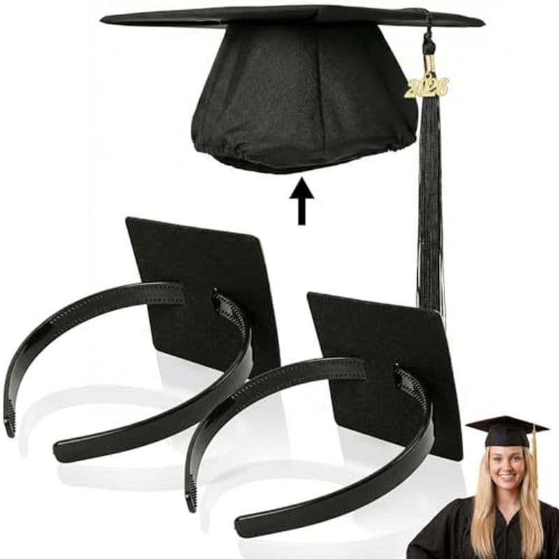 Inserção De Faixa De Cabeça Para Boné De Formatura Aolamegs , Cabelo Anti-Queda Firme Graduação , Acessório De Chapéu De
