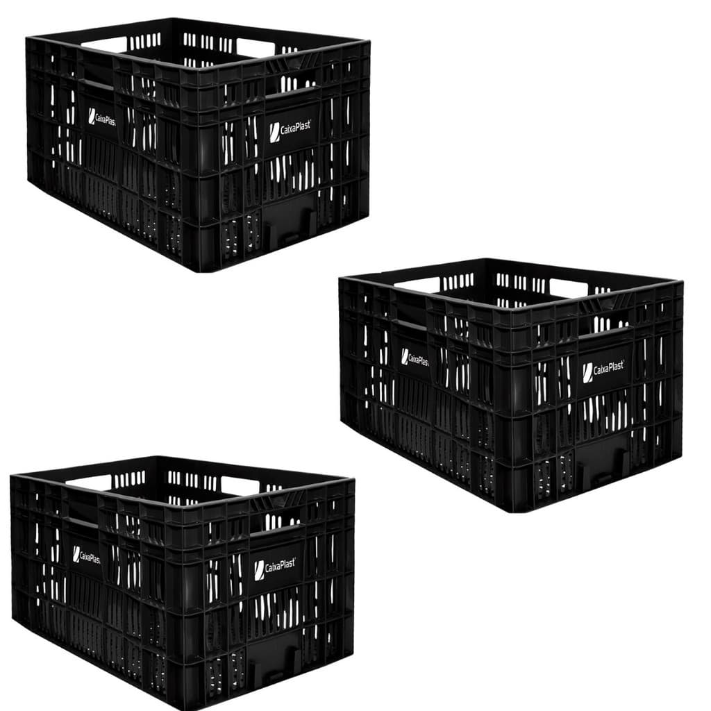Caixa Plástica Multiuso Ecommerce Hortifruti 60x40x36 - 3 Unidades