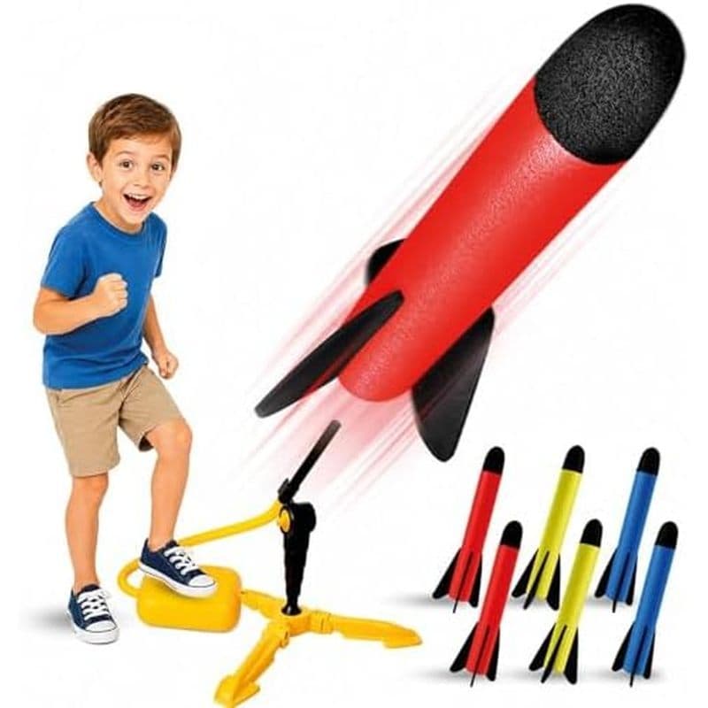 Lançador De Foguetes Para Crianças-Brinquedos Ao Ar Livre De 4 A 8 Anos-3 4 5 6 7 Presente De Aniversário Meninos-Rocket
