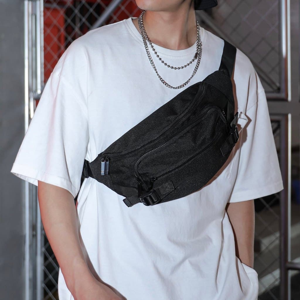 Street Wear cintura saco masculino saco do mensageiro multifuncional Casual bolsa de peito bolsa de ombro esportes mochi