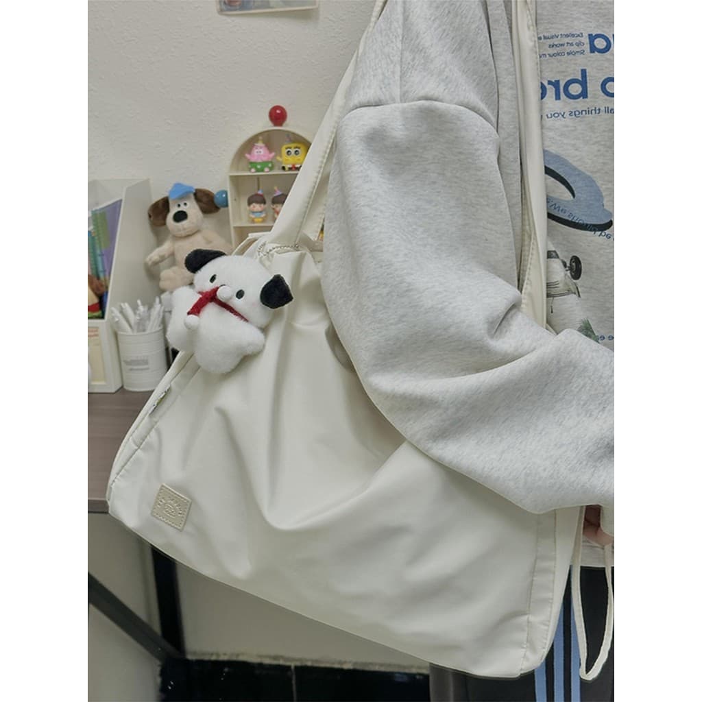 Grande capacidade estudante classe saco feminino 2024 nova ins versão coreana simples All-Match bolsa de ombro Commuter
