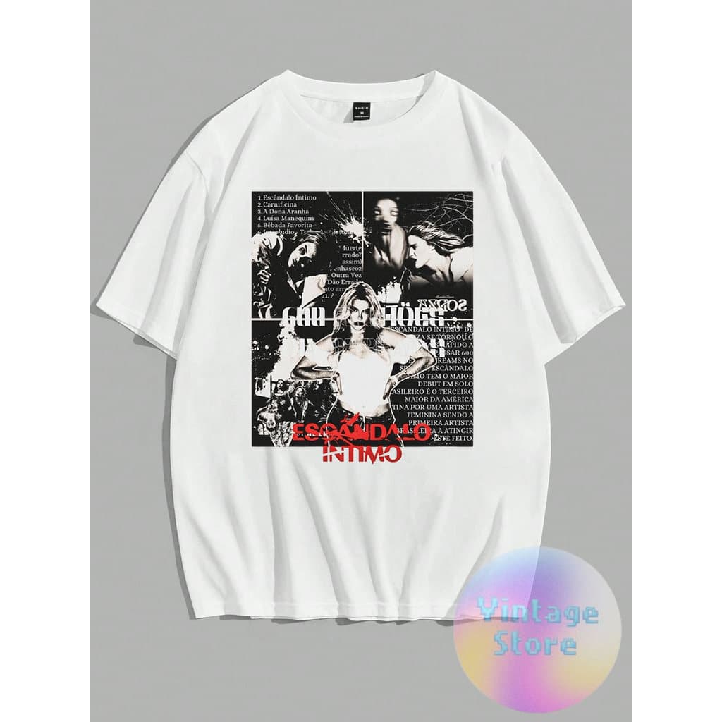 Camiseta Algodão Luisa Sonza Vintage Tee Premium Lançamento Alta Qualidade Tamanhos Envio Rapido 100% algodão