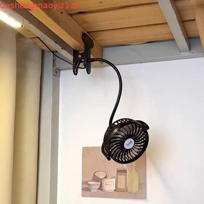 Ventilador De Mesa Pequeno Raybre , Pessoal Giratório De Alto Vento , Mini Portátil Com Braçadeira Resistente Durável
