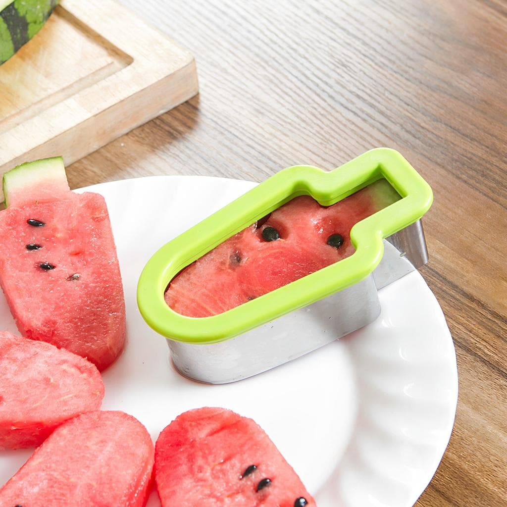 Molde criativo para prato de frutas, cortador de melancia, sorvete, picolé, conveniente, divisão de frutas, ferramenta d