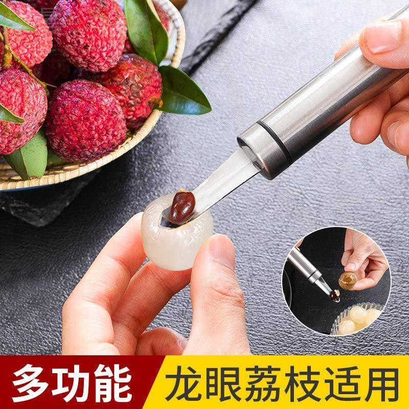 Cenman 304 aço inoxidável lichia longan núcleo removedor escavação carne descascar colheita longan carne ferramenta lich