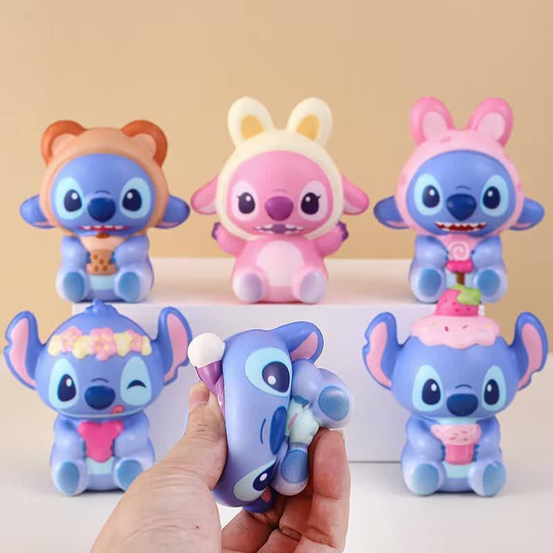 10cm Squishy Stitch Brinquedo Cartoon Anti Estresse Relaxante Toys Brinquedos Para Ansiedade