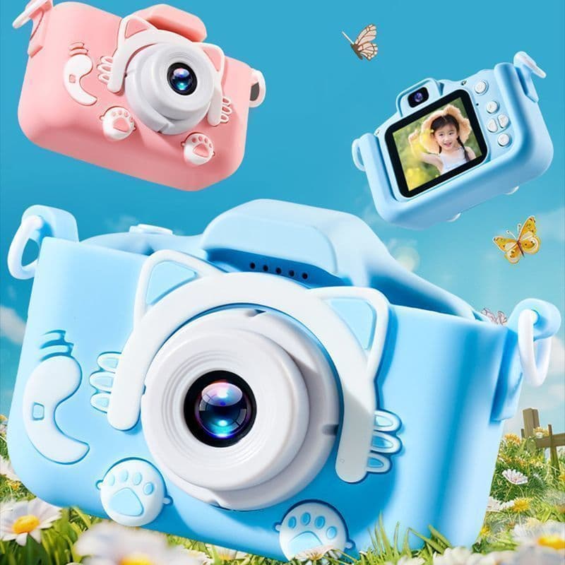 Mini Câmera Digital Infantil , Filmadora Fotográfica Para Crianças-Tira Fotos E Faça Vídeos Reais
