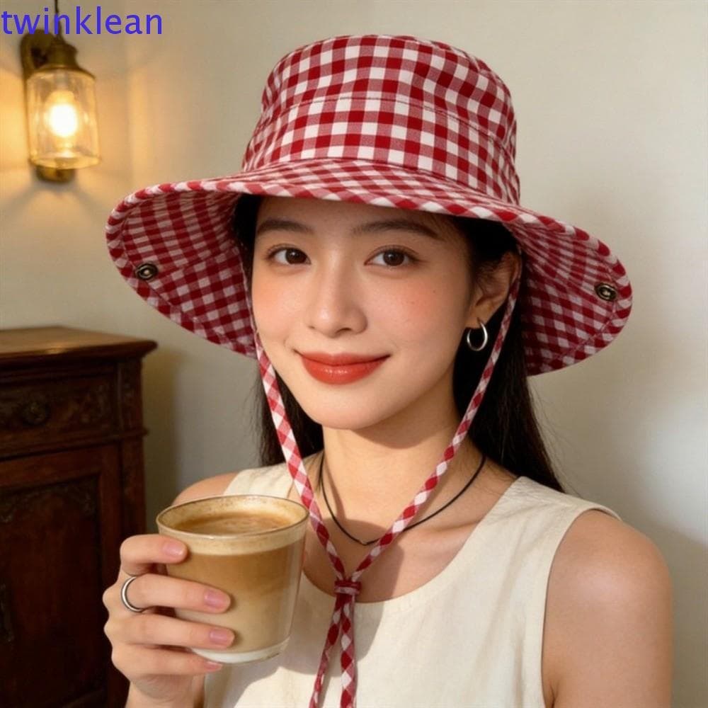 Chapéu De Cowboy Ocidental TWINKLEAN , Japonês Y2k De Cor Sólida Sol De Aba Larga À Prova D'água Combinado