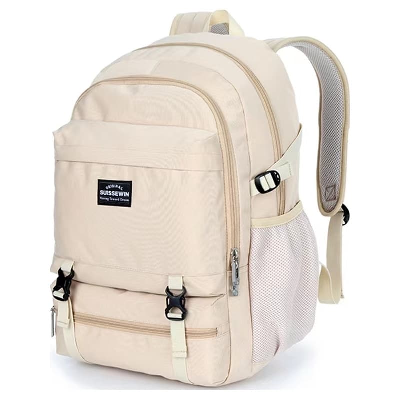Xiangxing Bagagem SUISSEWIN Moda Casual Tendência All-Match Simples Descompressão Mochila Genuína sn99672