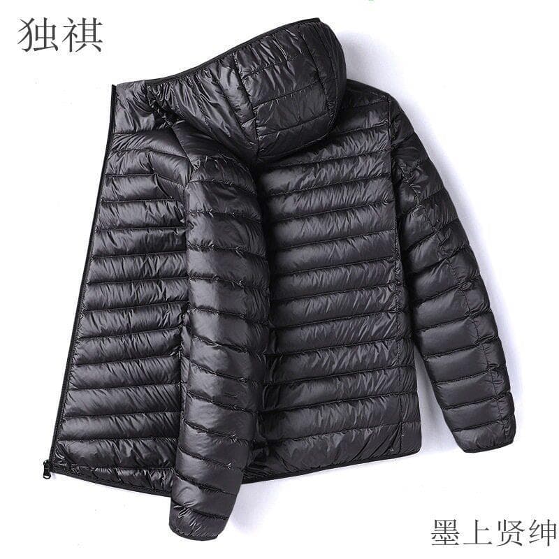 2023 inverno novo estilo luz curta moda Casual algodão acolchoado jaqueta fino-ajuste portátil quente jaqueta com capuz