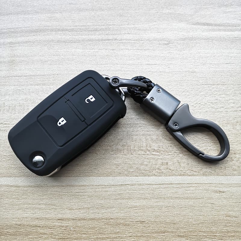 Adequado para Volkswagen Old Jetta Santana Golf Sagitar Passat B5 dois botões resistente a choques capa chave saco de Si