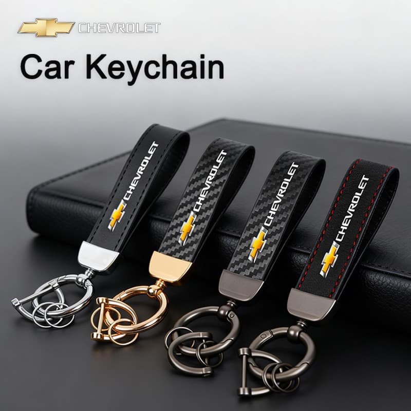 Chaveiros De Couro De Fibra De Carbono Acessórios Para Chaveiro De Carro Chevrolet Bolt Spark Tahoe Z71 Aveo Impala Lace