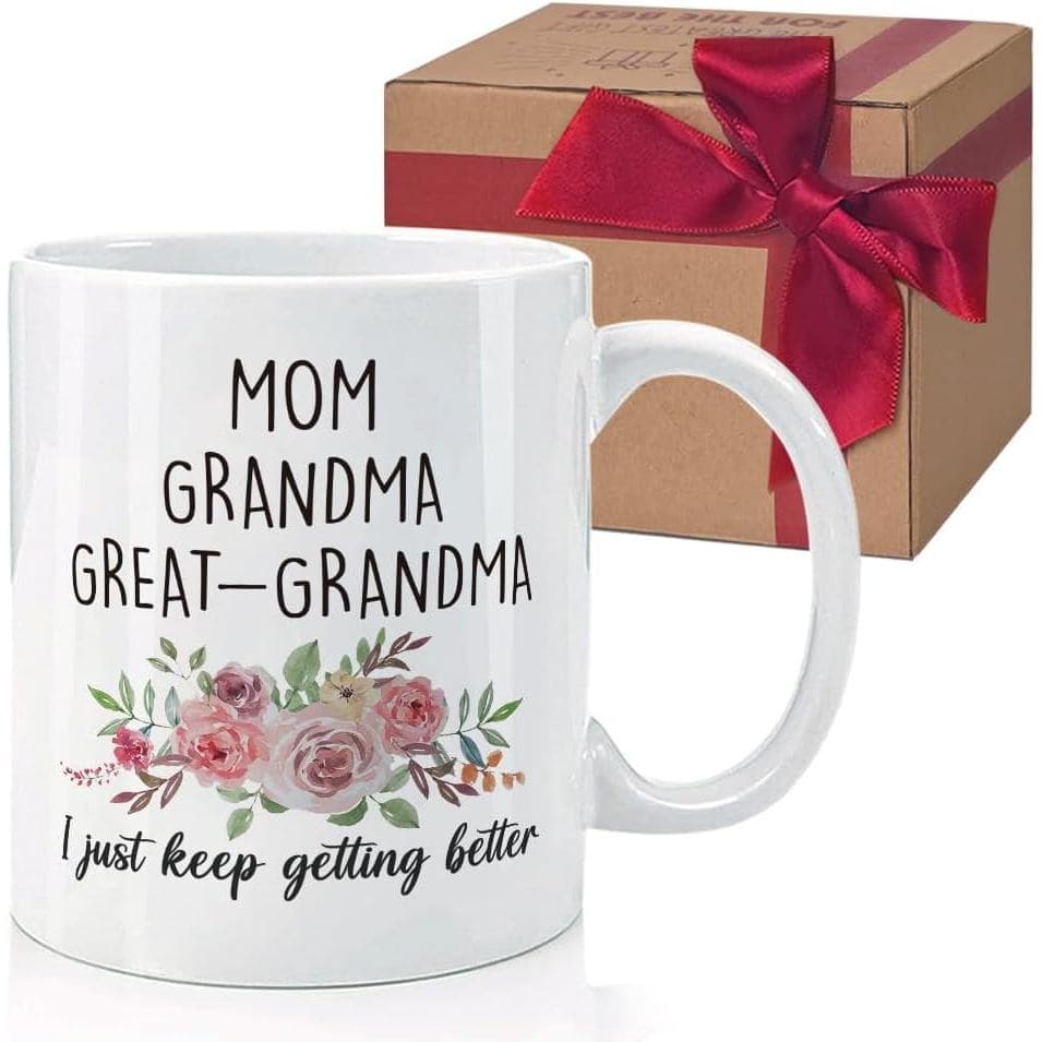 Caneca "Promovida a Avó-Proa", Presente de Anúncio de Gravidez para Avó-Proa, Presente de Natal para Avós, Caneca para F
