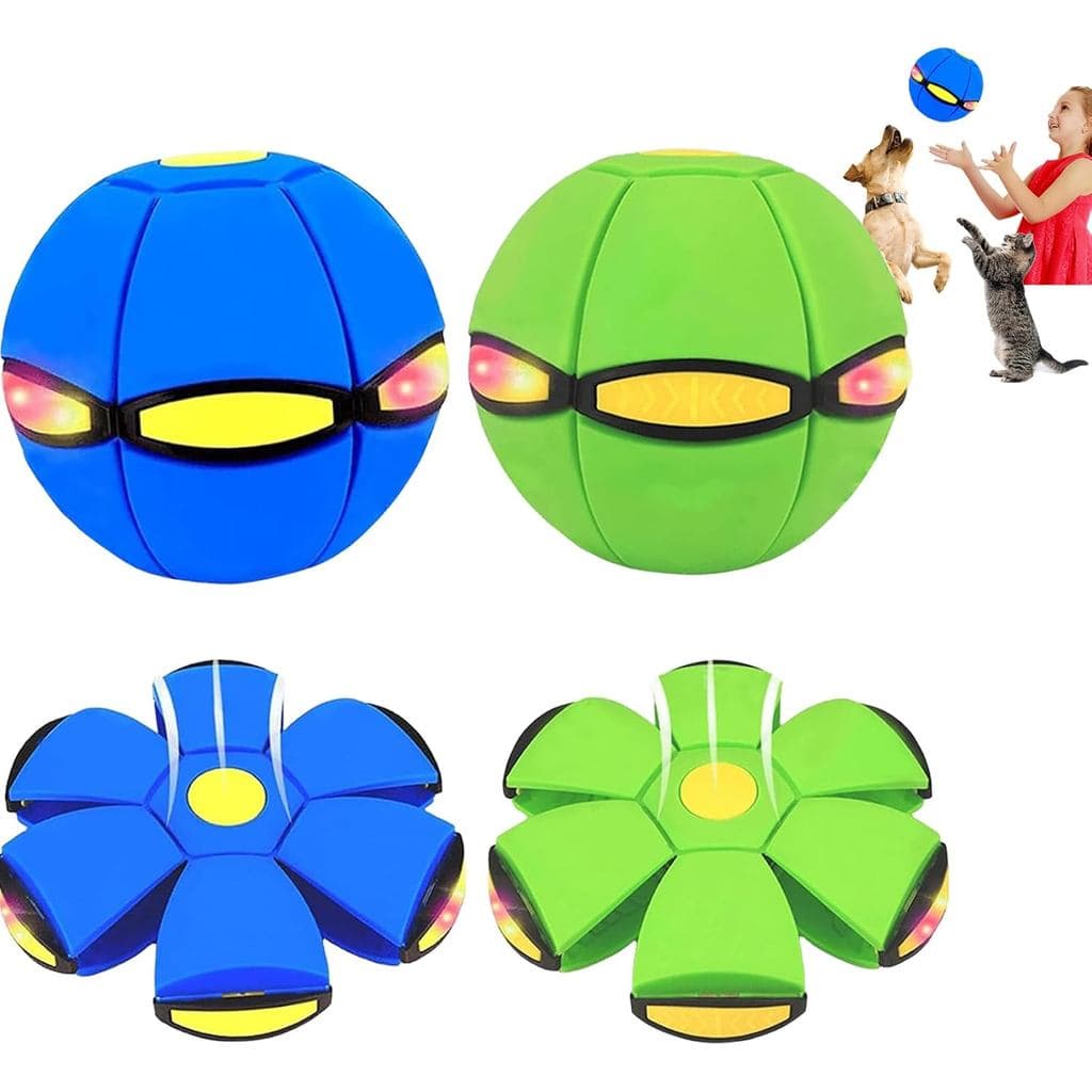 2 Bolas Mágicas Saltitantes, Bola Mágica, Bolas Mágicas Saltitantes para Crianças, Disco para Cães, Disco Voador, Intera