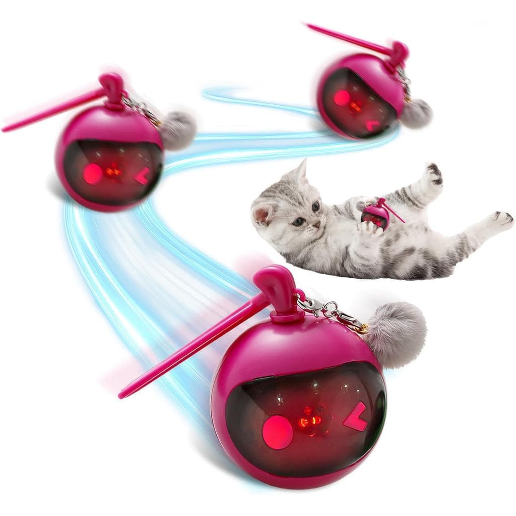 Interactive Cat Toys for Indoor Cats, Automatic Motion Activated Kitten Ball Toy, Moving Stimulation Cat Toys for Bored