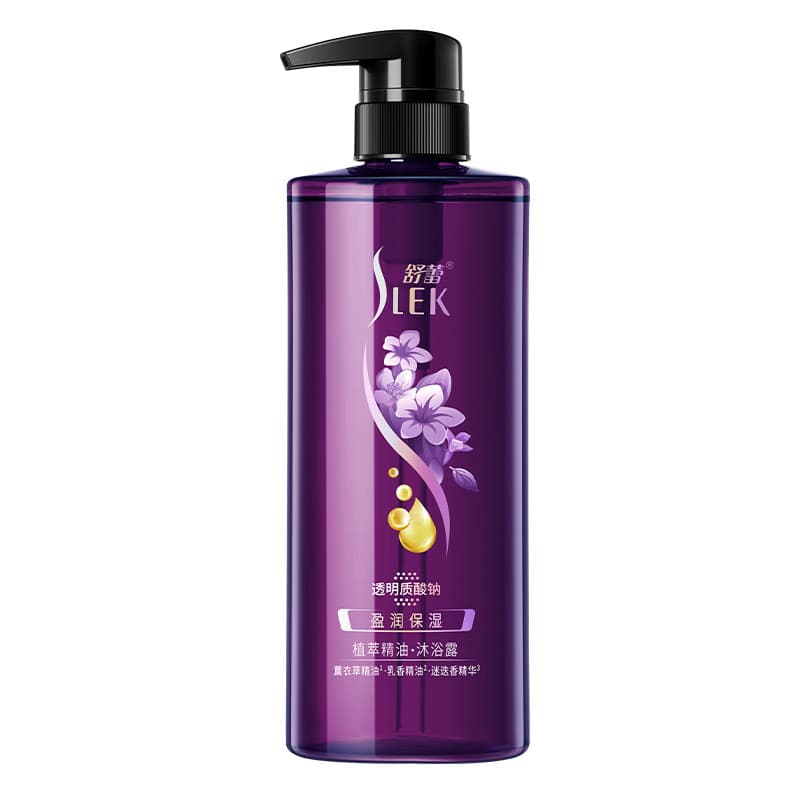 Gel de banho hidratante calmante com extrato de planta, óleo essencial, limpa suavemente a pele, hialuronato de sódio, c