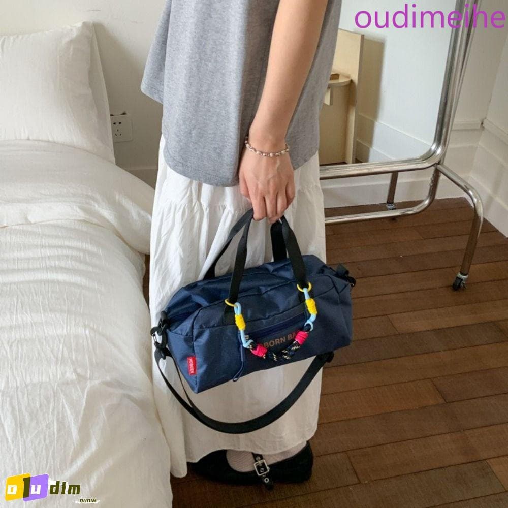 Bolsa Crossbody De Nylon OUDIMEIHE , Alça Ajustável , De Boliche Leve De Grande Capacidade , Simples