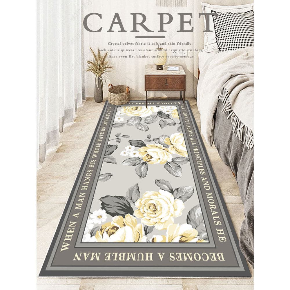 Moderno simples quarto tapete cobertor de cabeceira ins estilo grande área casa sala estar cobertor lã cristal criptogra