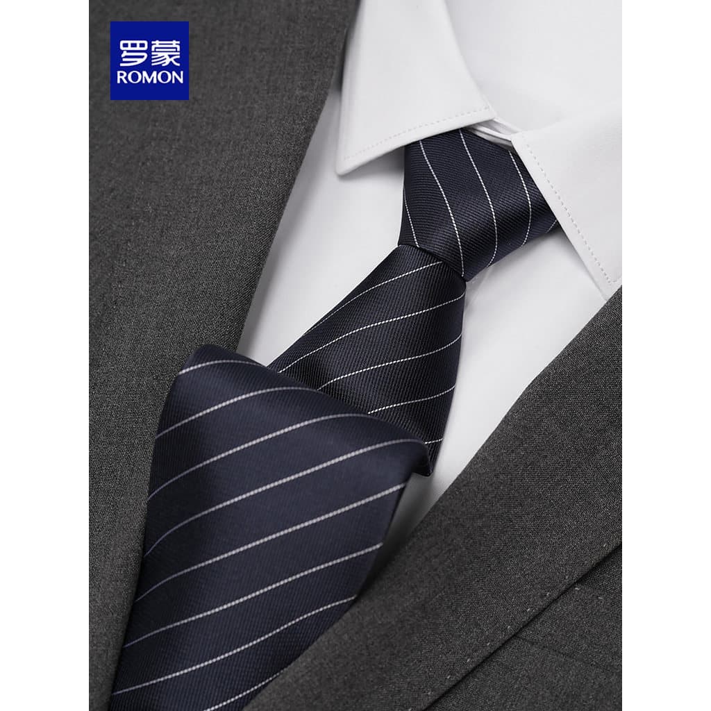 Gravata masculina Formal terno de negócios versão coreana Casual High-End sentimento preguiçoso trabalho sem nó 8cm mão-