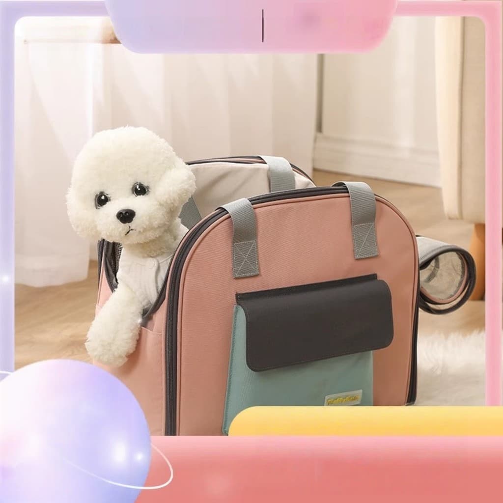 Pet Outing mochila portátil de ombro duplo de um ombro expansível portátil Teddy Bichon pequeno cão ao ar livre gato cão