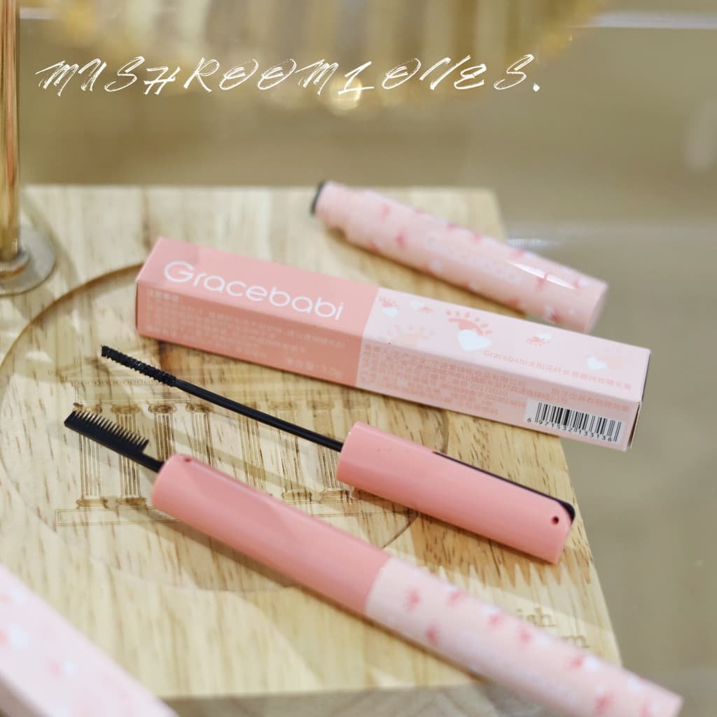 Girassol de longa duração!Gracebabi Mascara Rímel à prova d'água de longa ondulação e sem manchas para pentear cabelos