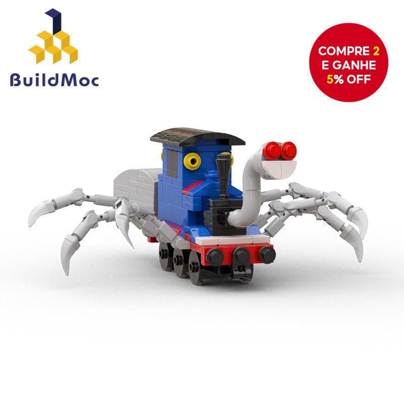Blocos De Construção Modelo De Trem Aranha Brinquedo Educativo Criativo Para Crianças Halloween