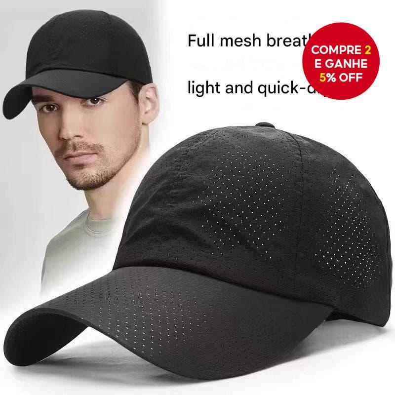 Chapéu Esportivo Ao Ar Livre Four Seasons Moda Masculina Boné De Beisebol Leve De Secagem Rápida