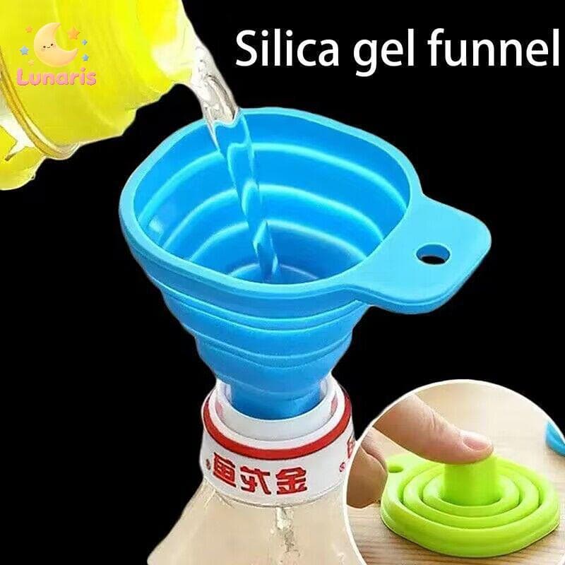 Lunaris 1/3 Unidades Funil Dobrável De Silicone Funis Portáteis Para De Combustível De Cerveja/Óleo Dobráveis Ferramenta