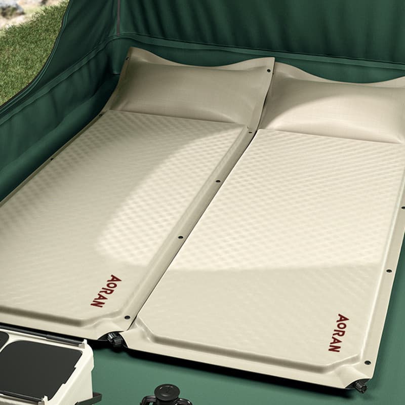 Colchão inflável automático esteira de dormir acampamento à prova de umidade esteira de acampamento ao ar livre cama de