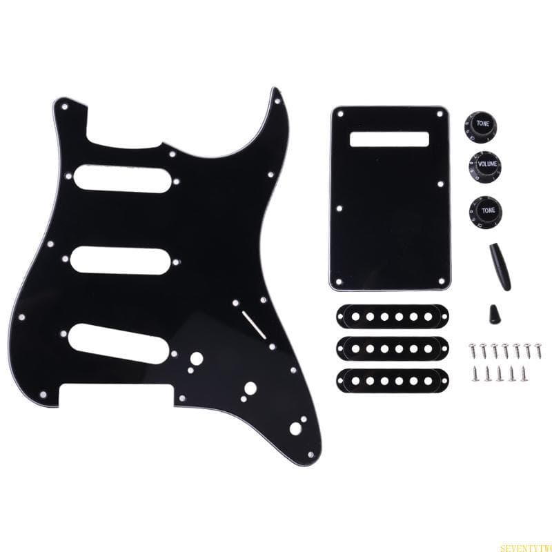 1 Conjunto SSS Pickguard Guitarra Elétrica Placa Traseira Captador Botões Dicas Para SQ