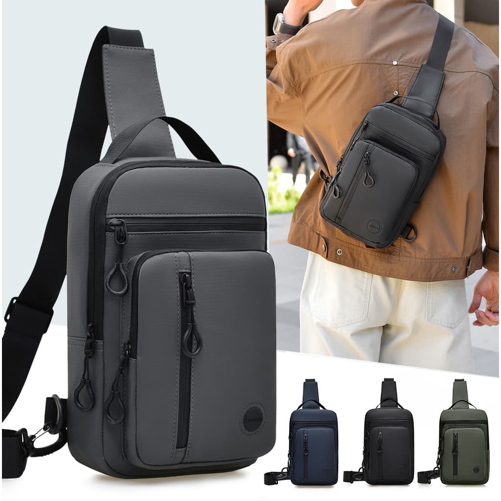 Bolsa Transversal Masculina de Design Moderno, Impermeável, para Meninos, Bolsa de Ombro para Lazer e Esportes