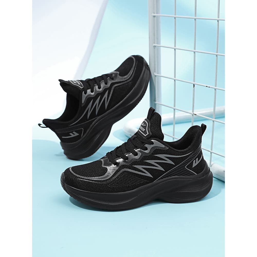 Puxar para trás sapatos femininos pretos verão respirável sapatos esportivos femininos Anti-deslizamento Commuter trabal