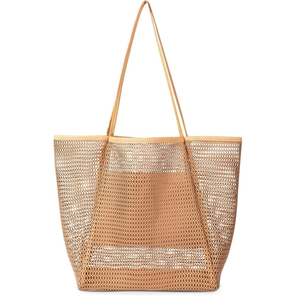Bolsa de Praia Iioscre para Mulheres, Bolsas de Mão com Alça Superior e Bolso Interno com Zíper, Bolsa de Natação Dobráv