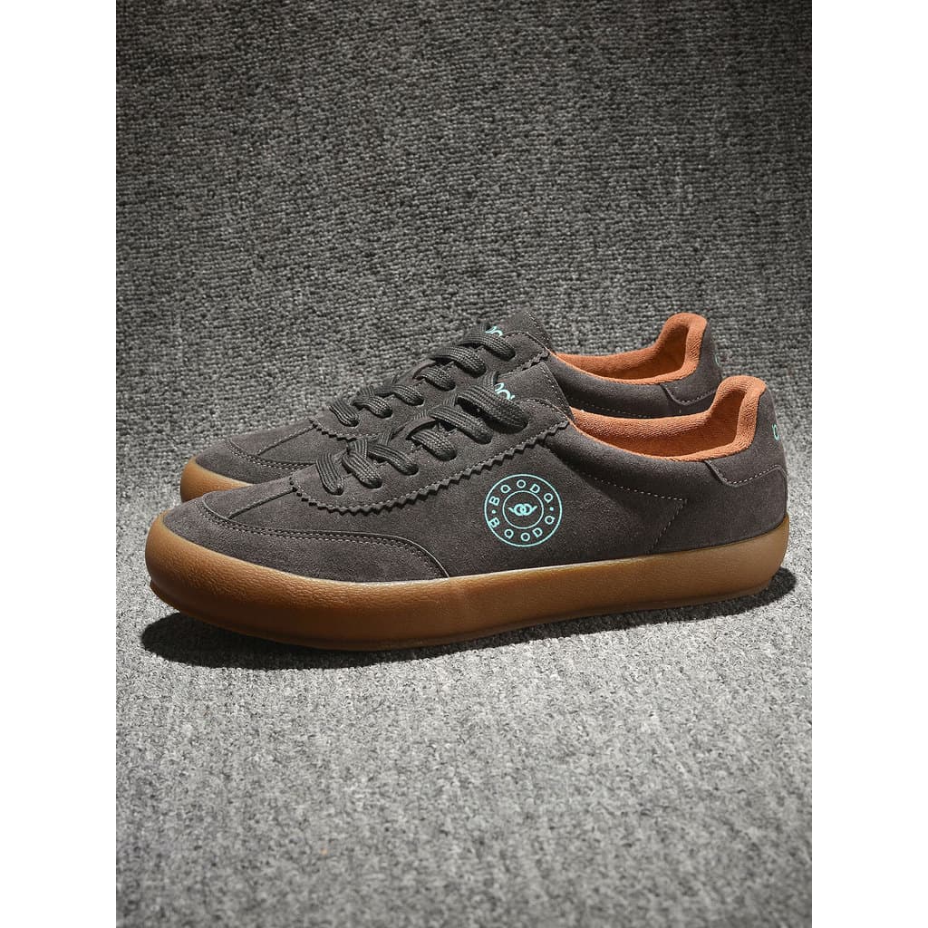 Sapatos masculinos 2025 outono novo estilo respirável Retro sapatos de lona masculino fibra de vaca velo sapatos casuais