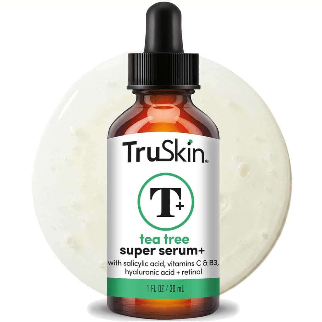 Sérum Tratamento para Acne com Óleo de Tea Tree TruSkin - Ácido Salicílico, Niacinamida, Vitaminas e Retinol - Sérum Fac
