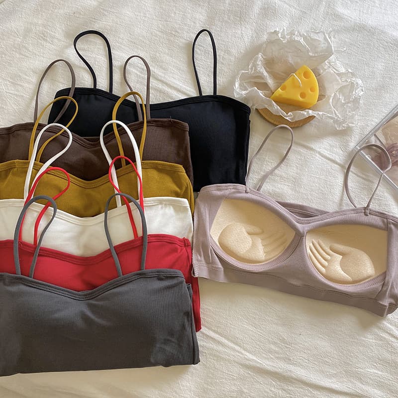 Primavera novo estilo exterior usar pequena camisola feminina Design sentir nicho interior wear bonito volta envoltório