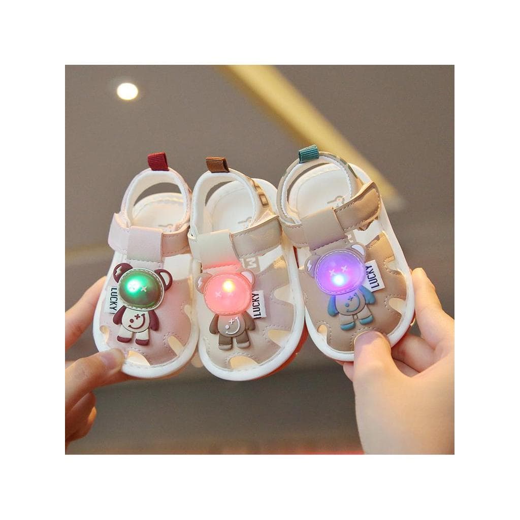 Verão bebê criança sapatos bebê sandálias de sola macia crianças chamando sapatos masculino feminino bebê Light-Up sapat