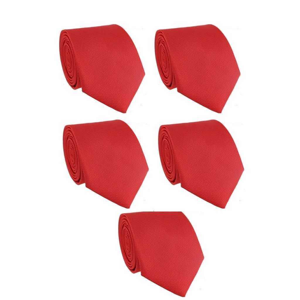 Gravatas Social Slim Kit com 5 Casamento Padrinhos Noivos Varias Cores