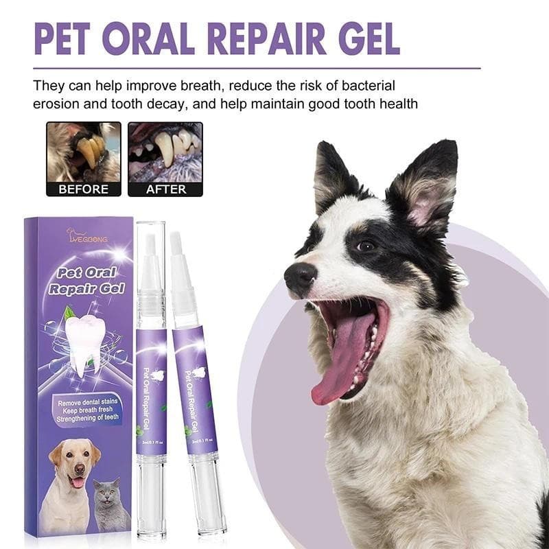 1/2PCS Caneta de Limpeza de Dentes para Cães e Gatos, Escova de Dentes para Clareamento e Higiene, Ferramenta Segura par