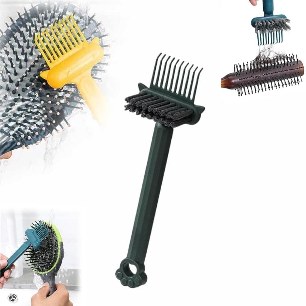 Ferramenta de Limpeza de Escovas de Cabelo 2 em 1, Nova Escova de Limpeza de Pentes 2025, Raspador Portátil para Limpeza