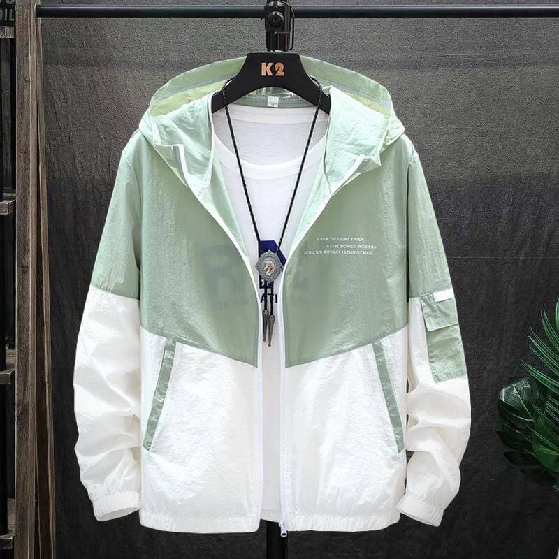 Protetor solar de seda gelo roupas masculinas verão estilo fino respirável com capuz pesca ciclismo lazer ao ar livre ja