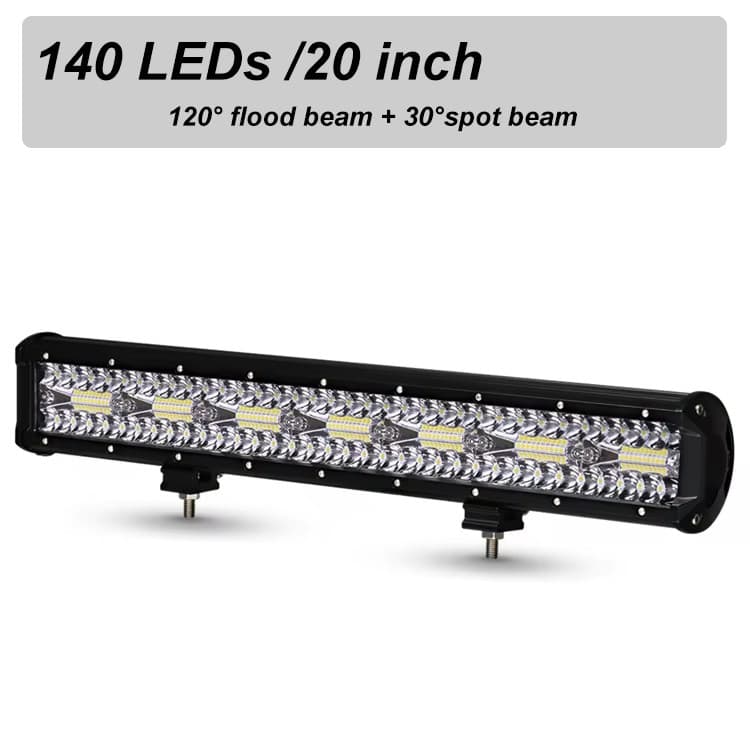 farol milha barra led 20 polegadas 420w caminhão carro trator agrícola