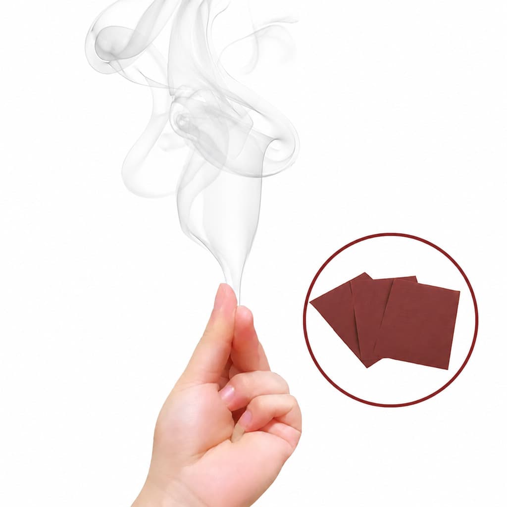 Kit Com 4 Papel Mágico Fumaça nos Dedos Truque Ilusão