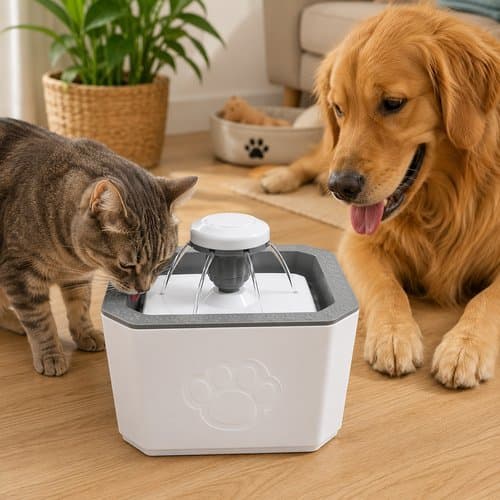 Fonte bebedouro Automática Pet 3 Modos Fluxo Água Fresca 20cm Hidratação Animal cão cães gatos cachorros estimação
